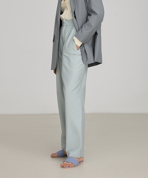 UNSPOKEN（アンスポクン）の「【UNSPOKEN】Mint green slacks pants FAZ19299chw（スラックス・レディース・ライトグリーン・L/M/S）」の8枚目の写真