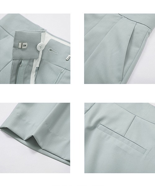 UNSPOKEN（アンスポクン）の「【UNSPOKEN】Mint green slacks pants FAZ19299chw（スラックス・レディース・ライトグリーン・L/M/S）」の15枚目の写真