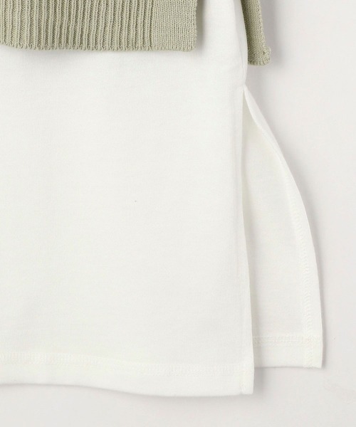 NICOLE white(ニコルホワイト)の「メッシュベスト&5分袖Tシャツセット(Tシャツ/カットソー・レディース・オフホワイト/グリーン/ライトグレー・FREE)」の15枚目の写真