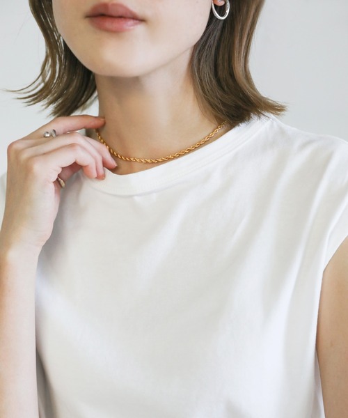 select MOCA（セレクトモカ）の「ツイストチェーンネックレス（ネックレス・レディース・シルバー/ゴールド・FREE）」の14枚目の写真