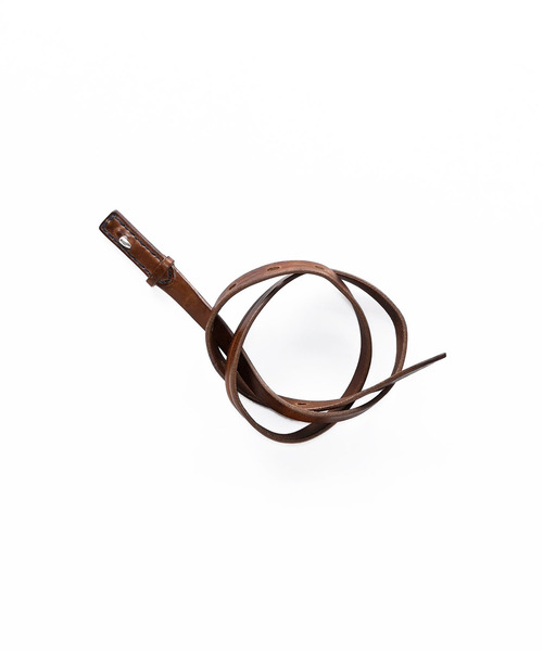 45R（フォーティファイブアール）の「マウロのバックルレス細ベルト（ベルト・レディース・ブラウン/ダークブラウン・SMALL/MEDIUM）」の2枚目の写真