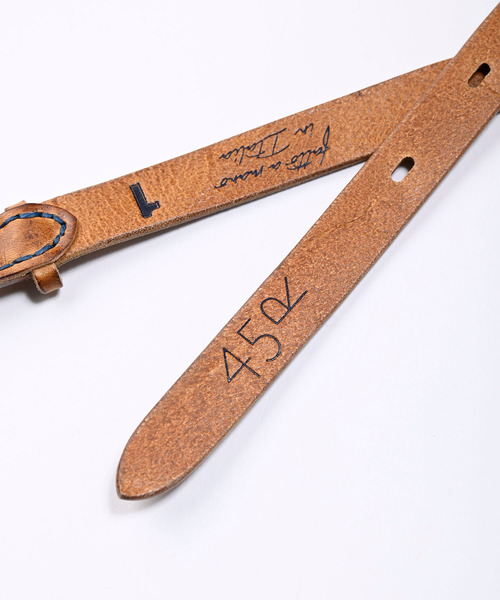 45R（フォーティファイブアール）の「マウロのバックルレス細ベルト（ベルト・レディース・ブラウン/ダークブラウン・SMALL/MEDIUM）」の6枚目の写真