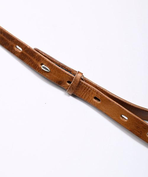 45R（フォーティファイブアール）の「マウロのバックルレス細ベルト（ベルト・レディース・ブラウン/ダークブラウン・SMALL/MEDIUM）」の5枚目の写真