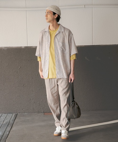 niko and...（ニコアンド）の「ポイントテープ使いＴシャツ（Tシャツ/カットソー・メンズ・イエロー/ブルー/オフホワイト・LARGE/MEDIUM）」の15枚目の写真