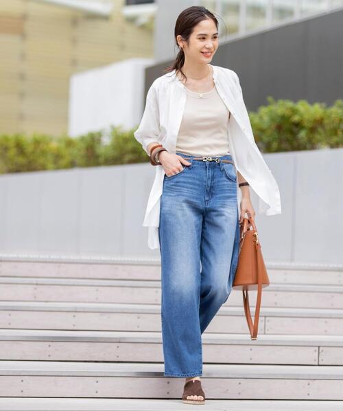 coen(コーエン)の「【セットアップ対応】チンツバンドカラーブラウス(シャツ/ブラウス・レディース・ベージュ/ブラック/レッド/オフホワイト・LARGE/MEDIUM)」の22枚目の写真