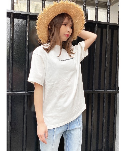 one way（ワンウェイ）の「【oneway】バックフォトプリントTシャツ（Tシャツ/カットソー・レディース・ホワイト/ブラック/ベージュ・FREE）」の7枚目の写真