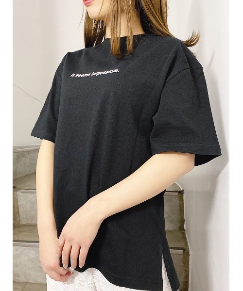 one way（ワンウェイ）の「【oneway】バックフォトプリントTシャツ（Tシャツ/カットソー・レディース・ホワイト/ブラック/ベージュ・FREE）」の5枚目の写真