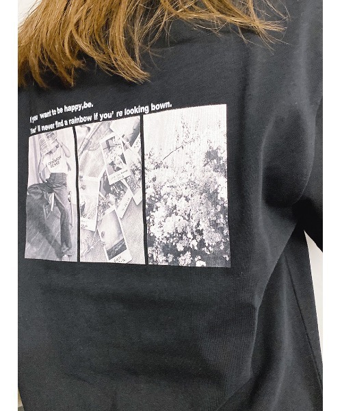 one way（ワンウェイ）の「【oneway】バックフォトプリントTシャツ（Tシャツ/カットソー・レディース・ホワイト/ブラック/ベージュ・FREE）」の4枚目の写真