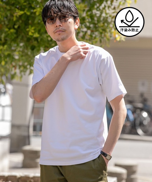 URBAN RESEARCH ROSSO MEN（アーバンリサーチロッソメン）の「汗染み防止クルーネックTシャツ（Tシャツ/カットソー・メンズ・グレー/ホワイト/ブラック/ネイビー・X-LARGE/LARGE/SMALL/MEDIUM）」の2枚目の写真