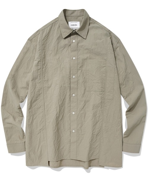 VIVASTUDIO（ビバスタジオ）の「ASYMMETRICAL SHIRTS（シャツ/ブラウス・メンズ・ベージュ/ブラック・MEDIUM/LARGE）」の4枚目の写真