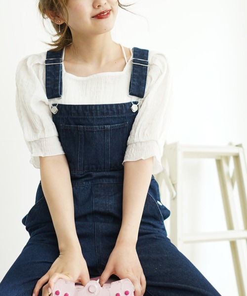 Cheek（チーク）の「【 - ｍｉｍｉ - 】パワショルシャーリングブラウス（シャツ/ブラウス・レディース・ピンク/オフホワイト/ミント・FREE）」の11枚目の写真