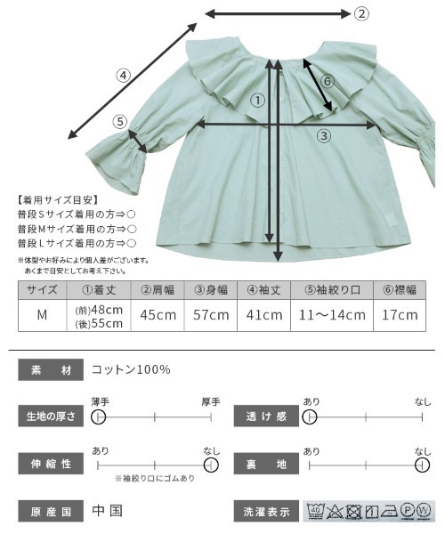 reca(レカ)の「ビックカラーブラウス(シャツ/ブラウス・レディース・ブラック/ミント/オフホワイト・M)」の9枚目の写真