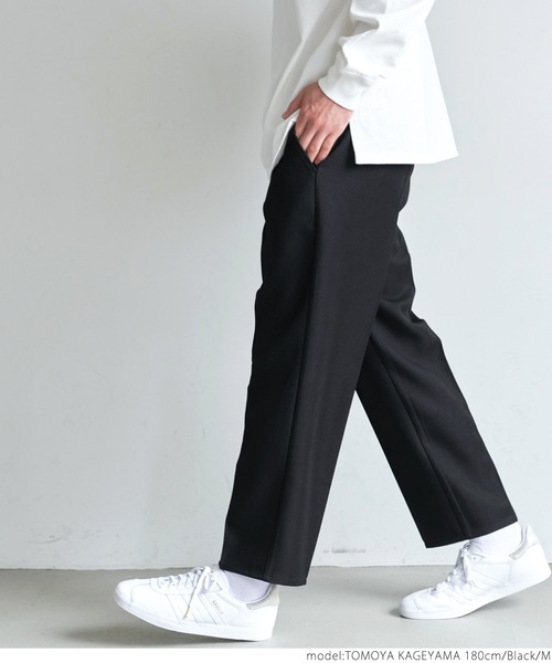 coca(coca)(コカ)の「ポリツイルタックテーパードパンツ(その他パンツ・メンズ・ベージュ/ブラック・L/M)」の12枚目の写真