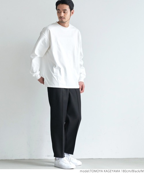 coca(coca)(コカ)の「ポリツイルタックテーパードパンツ(その他パンツ・メンズ・ベージュ/ブラック・L/M)」の14枚目の写真