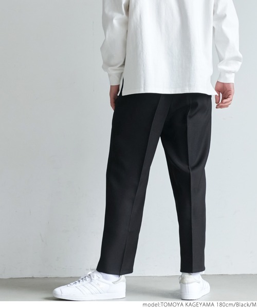 coca(coca)(コカ)の「ポリツイルタックテーパードパンツ(その他パンツ・メンズ・ベージュ/ブラック・L/M)」の15枚目の写真