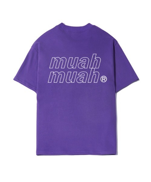 ★muahmuah★ HALF OPEN LOGO HALF T-SHIRT BLACK MUSINSA | MUAHMUAH Semi-open logo short sleeve t-shirt [black]