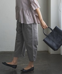 PUAL CE CIN | 綿麻ツイルストレートパンツ(その他パンツ)