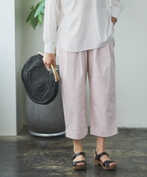PUAL CE CIN | 綿麻ツイルストレートパンツ(その他パンツ)