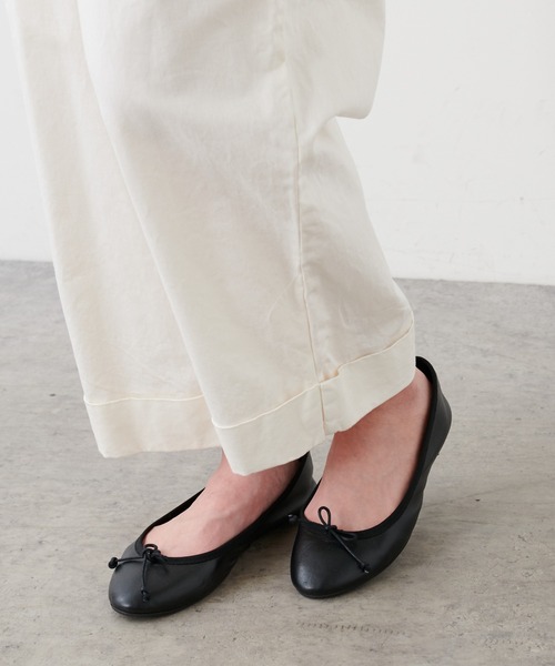 PUAL CE CIN（ピュアルセシン）の「綿麻ツイルストレートパンツ（その他パンツ・レディース・アイボリー/スミクロ/ベージュ/サックスブルー/イエロー/ピンク・FREE）」の17枚目の写真