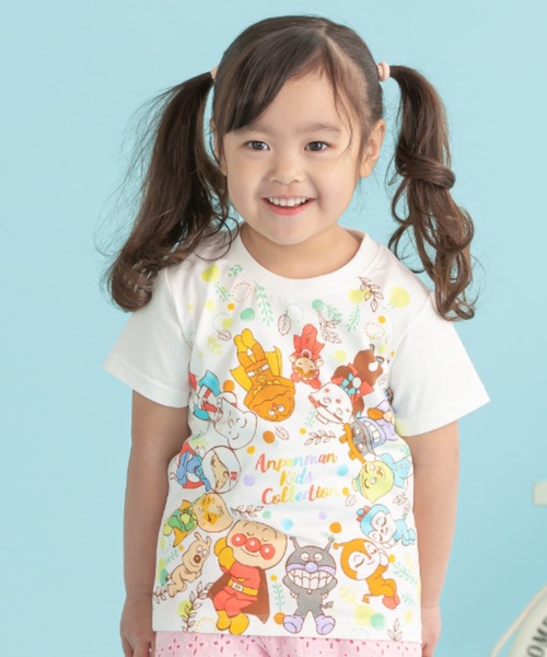 みんなでおひるね柄Tシャツ(Tシャツ/カットソー)|ANPANMAN KIDS ...