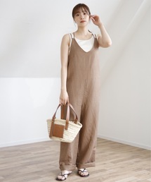 UNFIELD | 【UNFIELD リネン混サロペット】(サロペット/オーバーオール)
