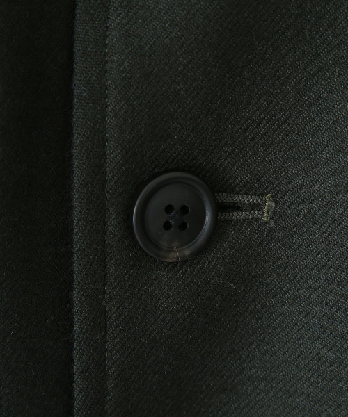 marka（マーカ）の「marka / マーカ：SHIRT JACKET - 2/48 wool soft serge -：M21C-06SH02C[COR]（テーラードジャケット・メンズ・ブラック/グリーン・3/2/1）」の12枚目の写真