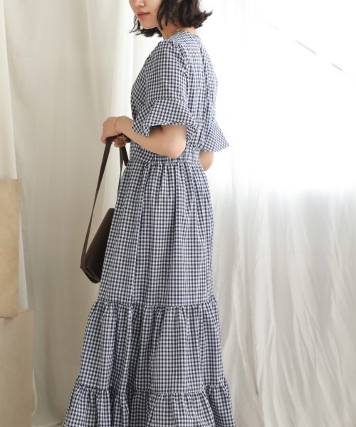 Bab（バブ）の「【WEB限定】ギンガムチェックティアード