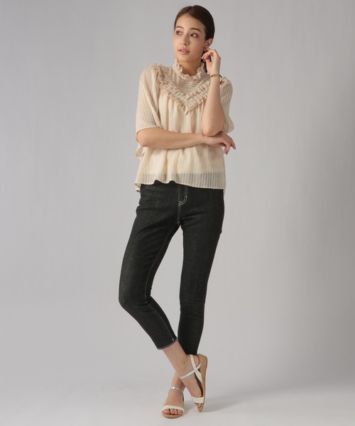 Ezick(エジック)の「カイハラスキニーデニムパンツ(デニムパンツ・レディース・ブラック/グレー・SMALL/MEDIUM)」の7枚目の写真