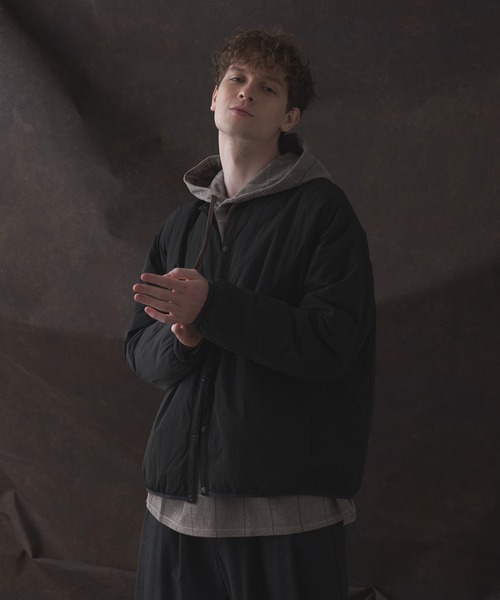 DOOPZ(ドープス)の「Inner padded cardigan(ダウンジャケット/コート・メンズ・ブラック/グレー・SMALL/MEDIUM/LARGE)」の3枚目の写真