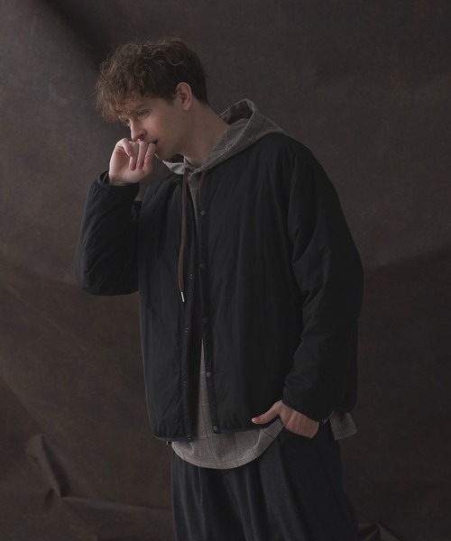 DOOPZ(ドープス)の「Inner padded cardigan(ダウンジャケット/コート・メンズ・ブラック/グレー・SMALL/MEDIUM/LARGE)」の5枚目の写真