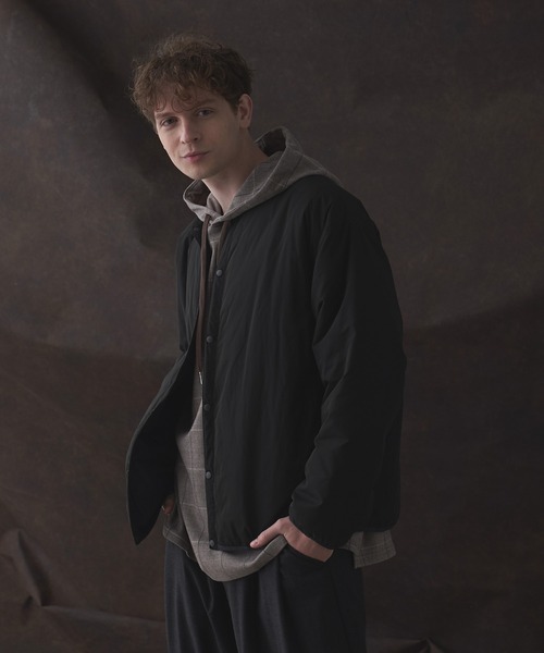 DOOPZ(ドープス)の「Inner padded cardigan(ダウンジャケット/コート・メンズ・ブラック/グレー・SMALL/MEDIUM/LARGE)」の7枚目の写真