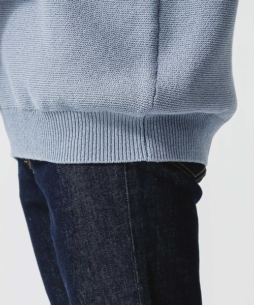 NANO universe（ナノユニバース）の「リネンブレンドニットＶネックベスト（ニット/セーター・メンズ・ベージュ/ブラック/サックスブルー・S/M/L）」の7枚目の写真