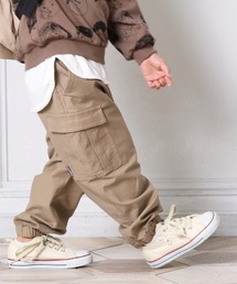 MAKE YOUR DAY | ワイドカーゴパンツ■80～140cm(カーゴパンツ)