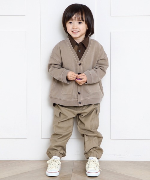 MAKE YOUR DAY(メイクユアデイ)の「ワイドカーゴパンツ■80~140cm(カーゴパンツ・キッズ・ベージュ/カーキ・90/100/110/120/80/130/140)」の12枚目の写真