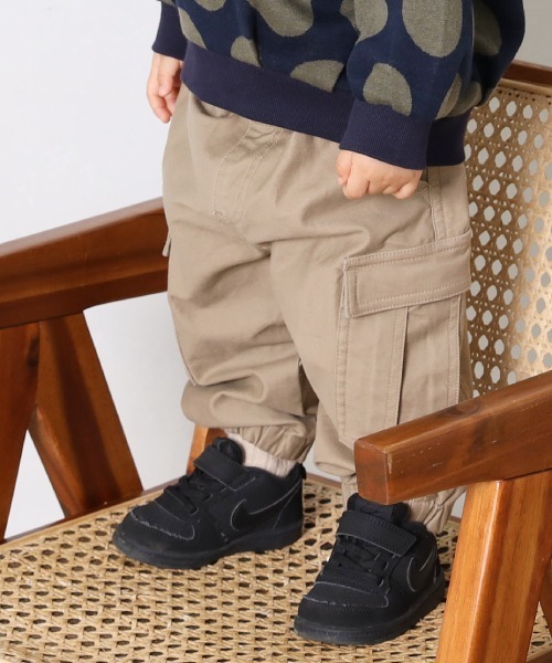 MAKE YOUR DAY(メイクユアデイ)の「ワイドカーゴパンツ■80~140cm(カーゴパンツ・キッズ・ベージュ/カーキ・90/100/110/120/80/130/140)」の16枚目の写真
