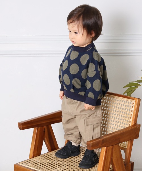 MAKE YOUR DAY(メイクユアデイ)の「ワイドカーゴパンツ■80~140cm(カーゴパンツ・キッズ・ベージュ/カーキ・90/100/110/120/80/130/140)」の10枚目の写真