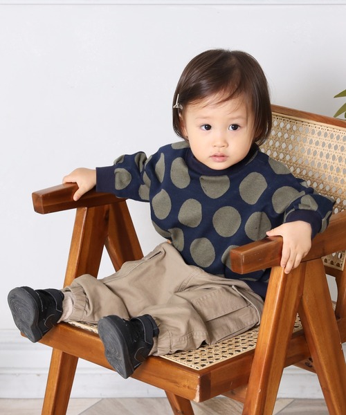 MAKE YOUR DAY(メイクユアデイ)の「ワイドカーゴパンツ■80~140cm(カーゴパンツ・キッズ・ベージュ/カーキ・90/100/110/120/80/130/140)」の19枚目の写真