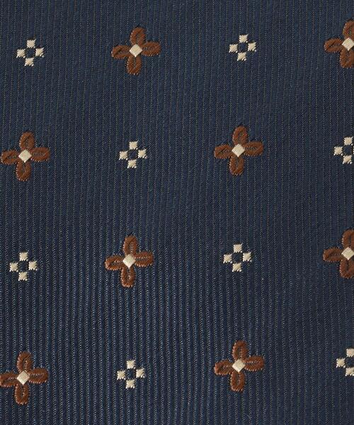 WORK TRIP OUTFITS GREEN LABEL RELAXING（ワークトリップアウトフィッツグリーンレーベル リラクシング）の「WTO ポリエステル 小紋 ネクタイ -ウォッシャブル-（ネクタイ・メンズ・ネイビー/ダークブラウン・FREE）」の3枚目の写真