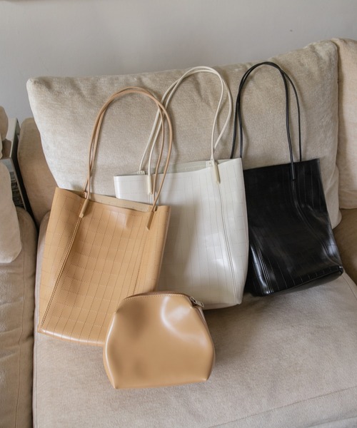 Ambre Neige(アンブルネージュ)の「ポーチツキゴウヒトート/【WEB/EC限定商品】(トートバッグ・レディース・ブラック/アイボリー/ナチュラル・FREE)」の6枚目の写真