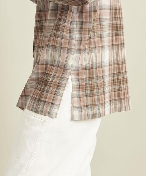 AURALEE（オーラリー）の「【別注】＜AURALEE＞チェックレギュラーカラーシャツ Ψ ∴（シャツ/ブラウス・レディース・ブラウン・1）」の10枚目の写真