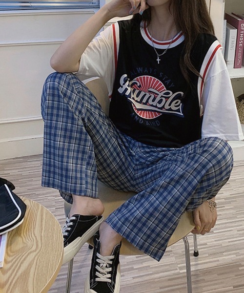 meJane(ミージェーン)の「HumbleサークルプリントドッキングTシャツ【ZOZOTOWN限定】(Tシャツ/カットソー・レディース・ブラック/グリーン/ブルー・FREE)」の16枚目の写真