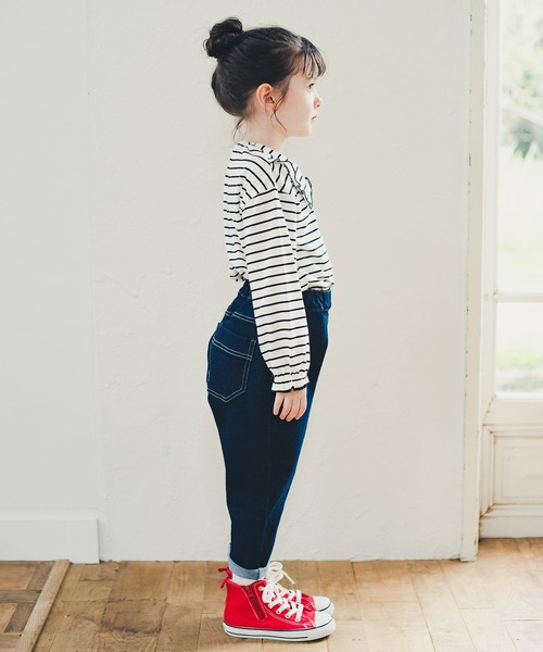 BRANSHES(ブランシェス)の「ガーデナーテーパードデニムパンツ(デニムパンツ・キッズ・ネイビー/ブルー・130cm/140cm/100cm/110cm/90cm/150cm/120cm)」の7枚目の写真