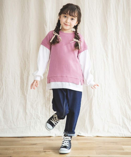 BRANSHES(ブランシェス)の「ガーデナーテーパードデニムパンツ(デニムパンツ・キッズ・ネイビー/ブルー・130cm/140cm/100cm/110cm/90cm/150cm/120cm)」の22枚目の写真