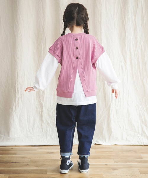 BRANSHES(ブランシェス)の「ガーデナーテーパードデニムパンツ(デニムパンツ・キッズ・ネイビー/ブルー・130cm/140cm/100cm/110cm/90cm/150cm/120cm)」の21枚目の写真