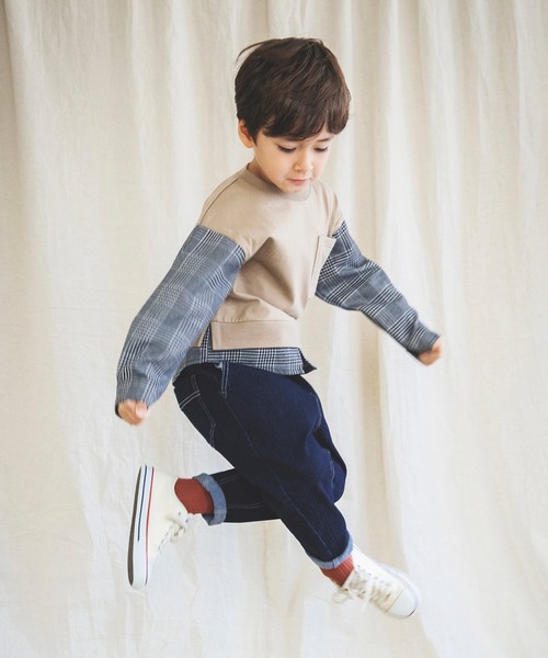 BRANSHES(ブランシェス)の「ガーデナーテーパードデニムパンツ(デニムパンツ・キッズ・ネイビー/ブルー・130cm/140cm/100cm/110cm/90cm/150cm/120cm)」の18枚目の写真