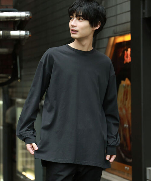 BeAMS DOT（ビームスドット）の「BeAMS DOT / サイドスリット クルーネックTシャツ（Tシャツ/カットソー・メンズ・ブラック/ホワイト・LARGE/MEDIUM）」の10枚目の写真