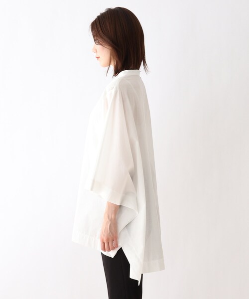 SHOO・LA・RUE（シューラルー）の「◆ピンタックドルマンシャツ（シャツ/ブラウス・レディース・ダークグリーン/オフホワイト/キャメル/ブラック・00）」の11枚目の写真