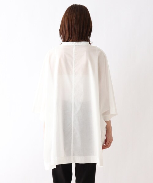 SHOO・LA・RUE（シューラルー）の「◆ピンタックドルマンシャツ（シャツ/ブラウス・レディース・ダークグリーン/オフホワイト/キャメル/ブラック・00）」の9枚目の写真