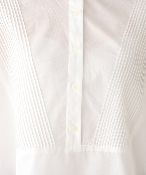 SHOO・LA・RUE（シューラルー）の「◆ピンタックドルマンシャツ（シャツ/ブラウス・レディース・ダークグリーン/オフホワイト/キャメル/ブラック・00）」の7枚目の写真