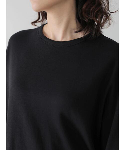 AMERICAN HOLIC(アメリカンホリック)の「バックタック半袖カットチュニック(Tシャツ/カットソー・レディース・ブラック/ライトカーキ/オフホワイト・L/M)」の7枚目の写真